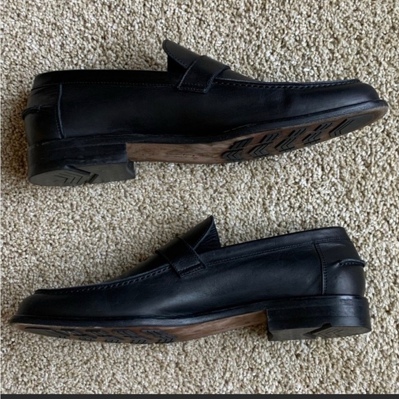 Salvatore Ferragamo Black Leather Loafers Size 8.5 - Picture 3 of 8